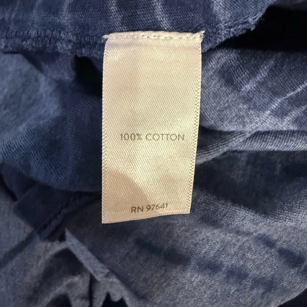 J. Jill Pure Jill Tie Dyed Maxi Dress Blue Cotton Size Medium - Picture 8 of 10